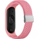 Нейлоновый ремешок Rumi Wick для Xiaomi Smart Band 7 (плетеный, розовый)