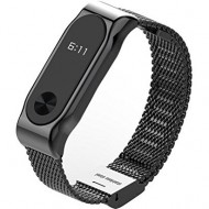 Xiaomi Metal bracelet Black металлический сетчатый браслет для Mi band 2