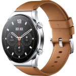 Умные часы Xiaomi Watch S1 серебристый/коричневый (международная версия)