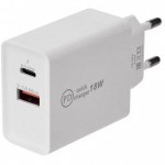 Сетевое зарядное Rexant USB + USB Type-C (белый)