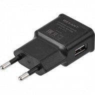 Сетевое зарядное Rexant USB 2.1A (черный)
