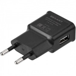 Сетевое зарядное Rexant USB 2.1A (черный)