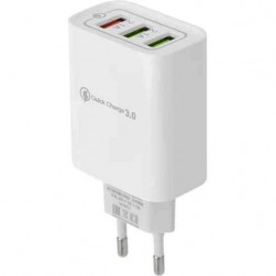 Сетевое зарядное Rexant USBx3 3A + 1A + 1A (белый)