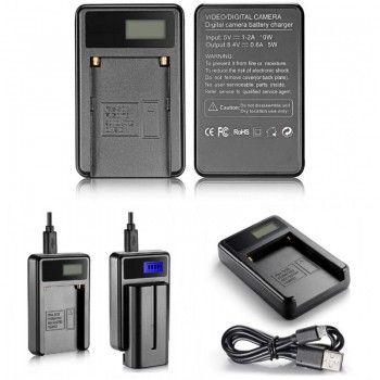 Зарядное устройство Shoot NP-F550 для Sony NP-F960 / F970 / F750 / F550