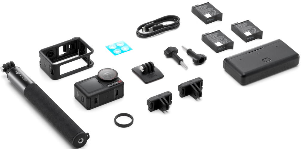 комплект поставки dji action 5 pro advanced